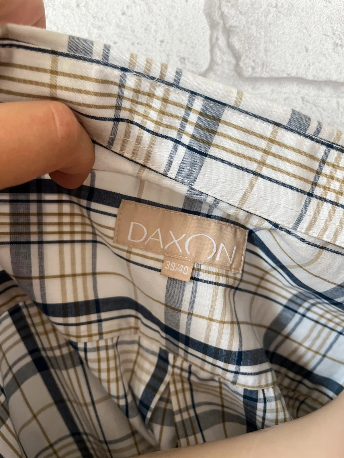 Camisa de quadrados mangas curtas – Tamanho 40 – DAXON – photo 2